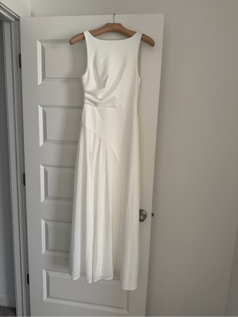 Ibis Pleat Detail Maxi Dress Off White Brand New with Tags